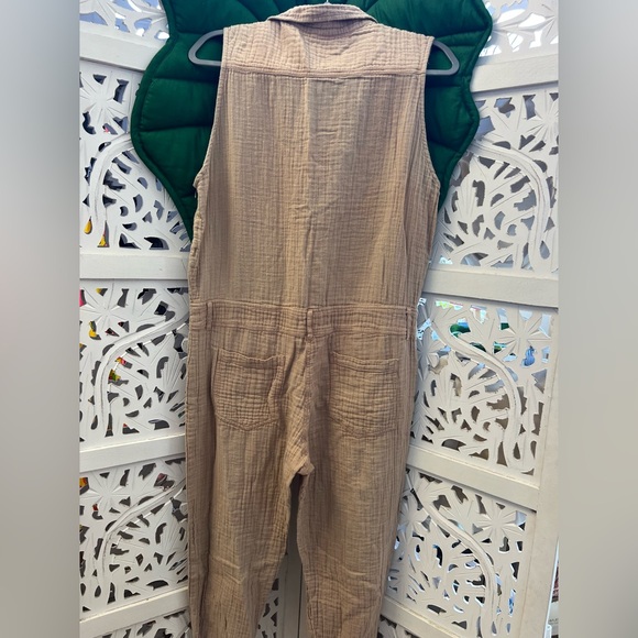 Acacia Swimwear basics beige Hollywood jumper. Gauze fabric. Size M. 100% cotton - Picture 3 of 6